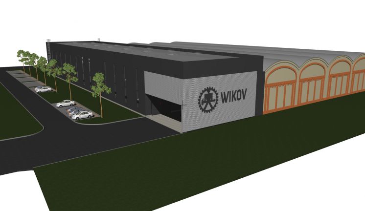 Projekt skladovací haly WIKOV - Zkolaudováno